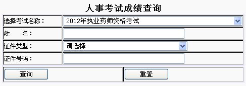 武漢市2012年執(zhí)業(yè)藥師成績查詢