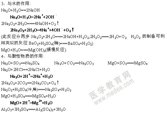 無機(jī)化學(xué)方程式-金屬氧化物