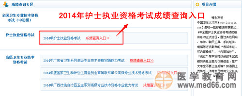 2014年護(hù)士執(zhí)業(yè)資格考試成績查詢?nèi)肟? width=
