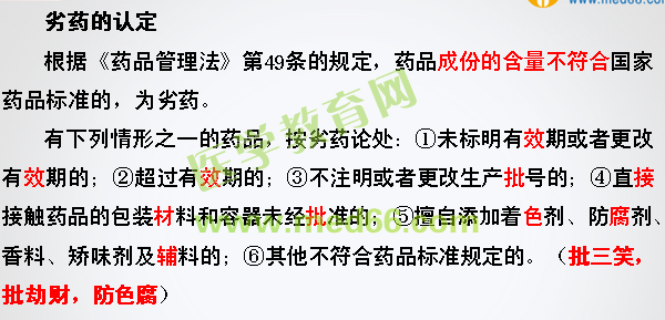 2016年執(zhí)業(yè)藥師考試《藥事管理與法規(guī)》試題與醫(yī)學(xué)教育網(wǎng)自習(xí)室講解內(nèi)容對(duì)比