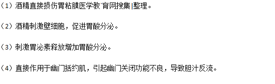 慢性淺表性胃炎容易因喝酒引起