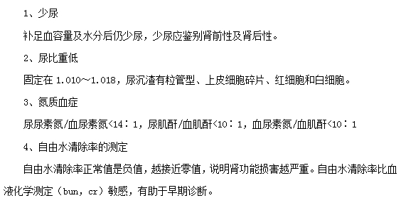 燒傷引發(fā)的急性腎衰的診斷方法