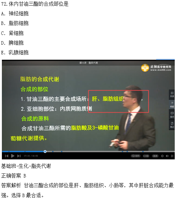 醫(yī)學教育網課程與2018年臨床執(zhí)業(yè)醫(yī)師試題第二單元圖文對比（4）