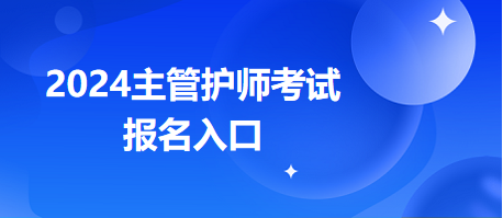 2024年主管護師職稱考試官方報名入口在哪？